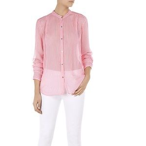 Juicy Couture Mediterranean Striped Silk Blouse